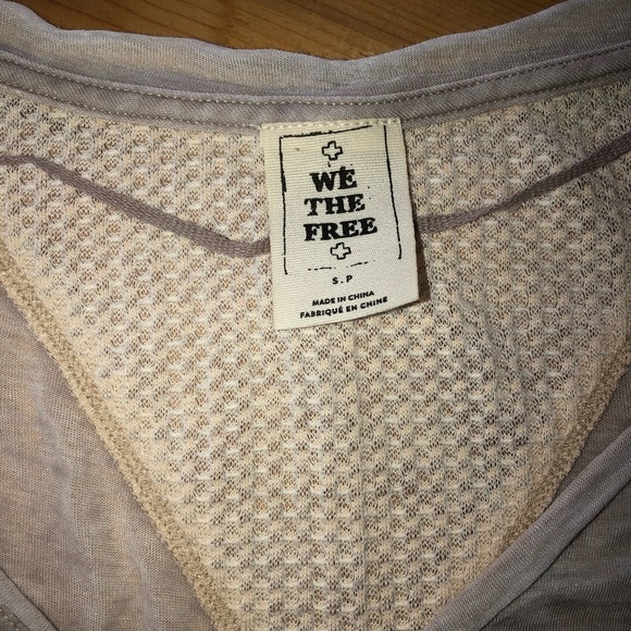 NWOT Free People Thermal Top - Picture 2 of 2